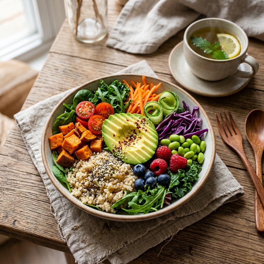 Healthy balanced nutrition meal bowl